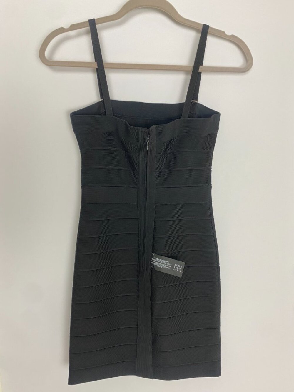 Herve Leger Black Strapless Bodycon Dress | Detachable Straps | NWT - Picture 6 of 10